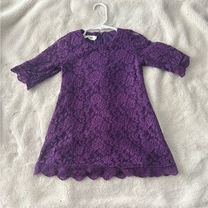 Purple toddler cocktail dress